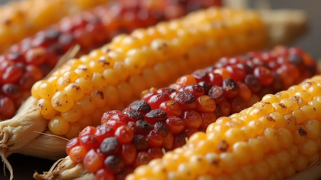 Dried heirloom corn kernels