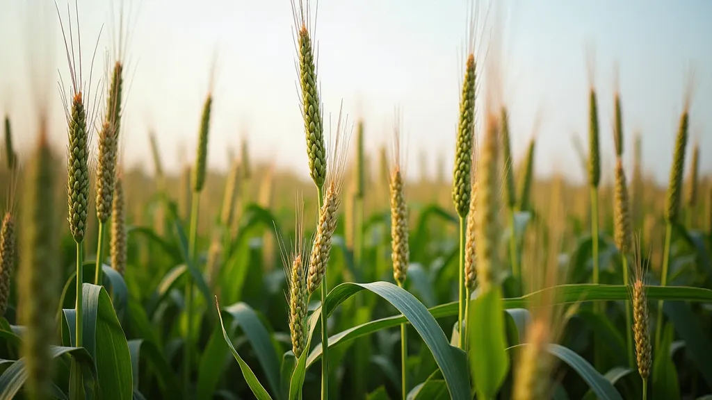 Corn stalks with visible tassels