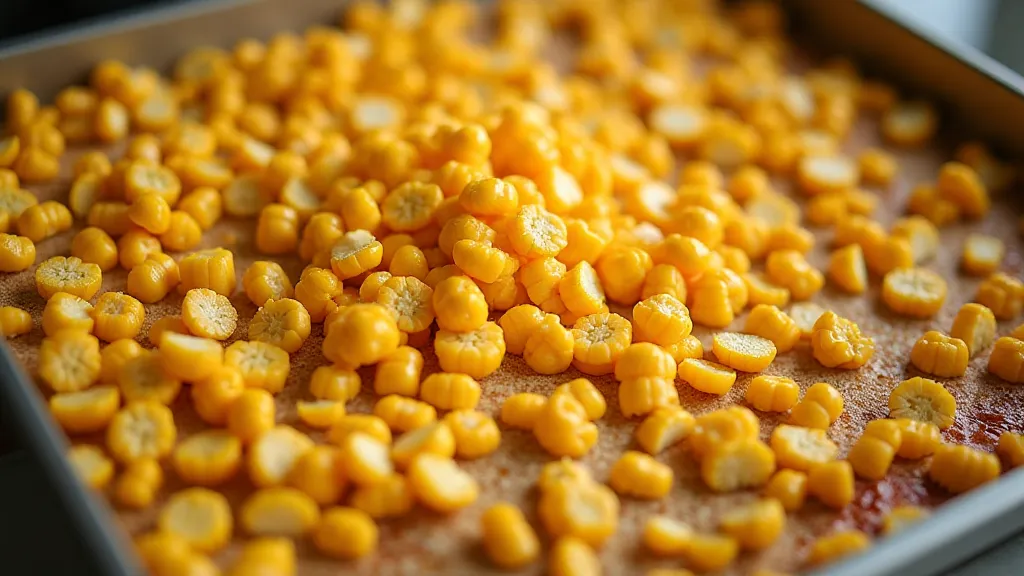 Corn drying in dehydrator