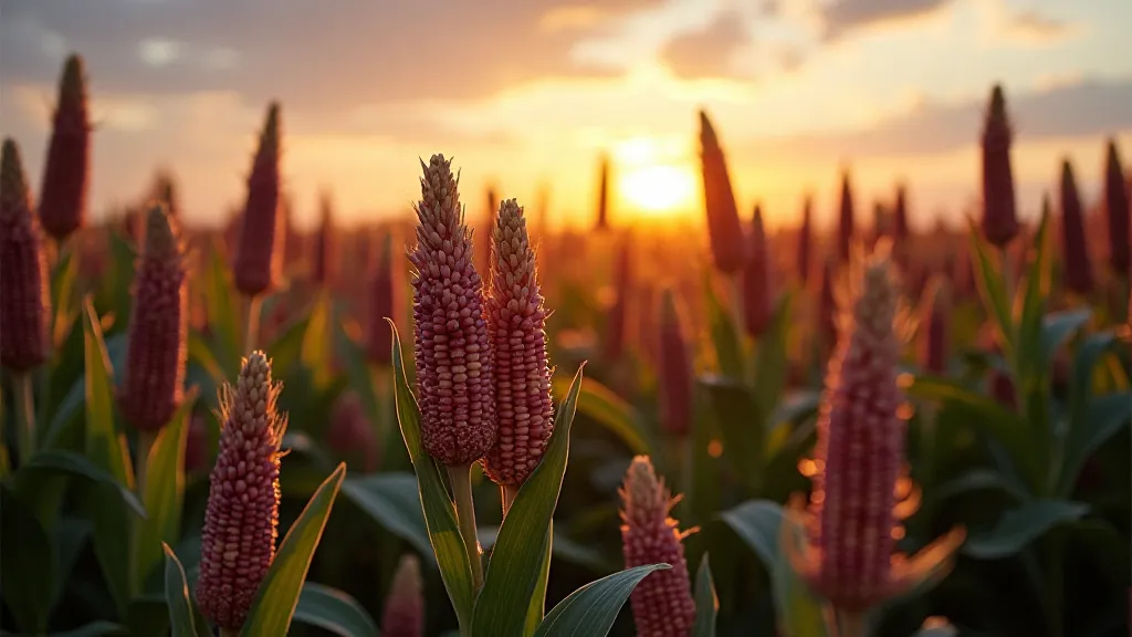 Painted Mountain Corn Field Sunset