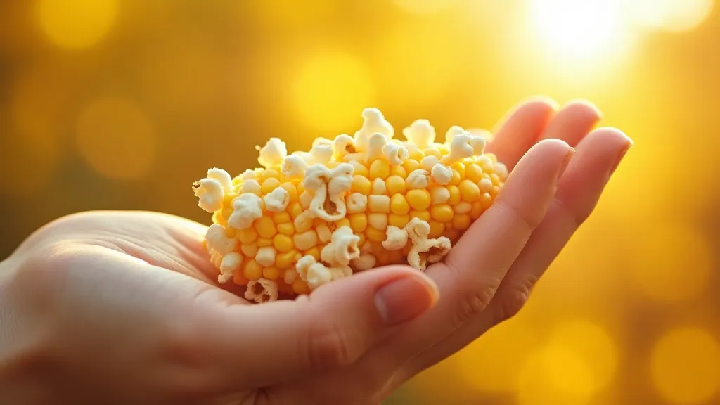 An ear of popcorn corn